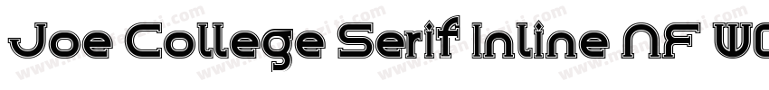 Joe College Serif Inline NF W05字体转换